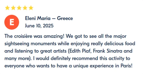 Bistronomic Dinner Cruise review of Eleni Maria from Greece