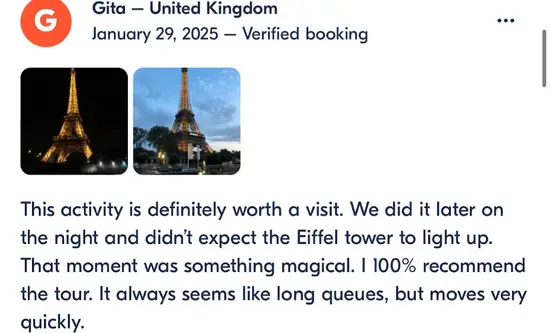 What do tourists say about the Seine River Evening Cruise